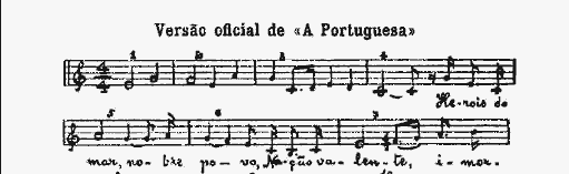 port. Nationalhymne