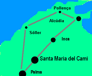 Santa Maria del Camí-Karte