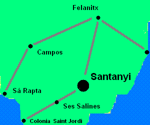 Santanyí-Karte