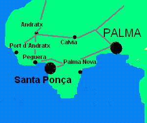 Santa Ponça-Karte