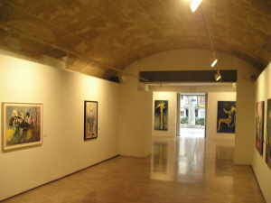 Ausstellungsraum neben der Touristeninformation im Erdgeschoss